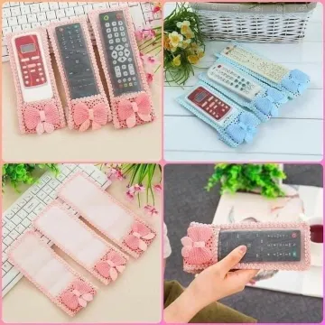 1pc Lace Fabric Case For Remote Control